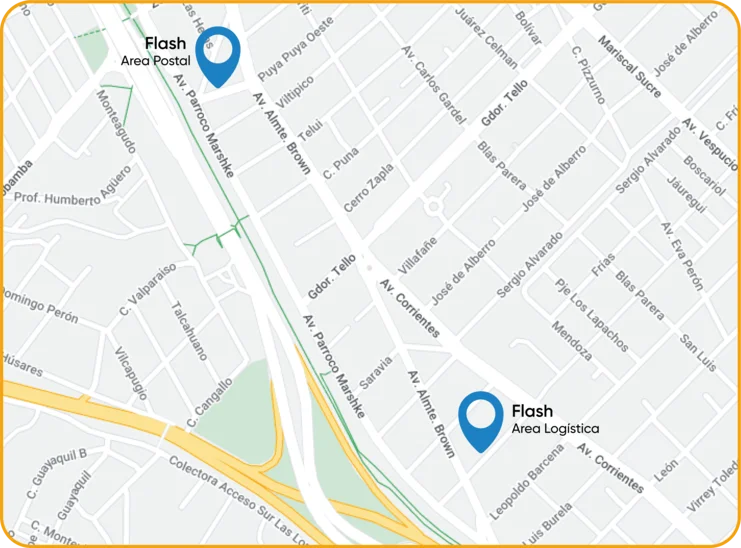 Ubicacion en el mapa de la sucursal de Jujuy